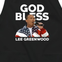 God Bless Lee Greenwood Country Music Singer Usa Legend Apron 36587884