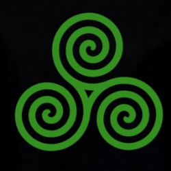 Celtic Spiral Knot Irish Eternal Life Symbol Ladies T Shirt 36587912