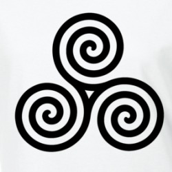 Celtic Spiral Knot Trinity Eternal Life Symbol Ladies T Shirt 36587979