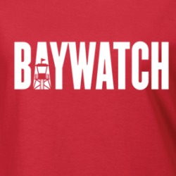 Baywatch Tv Beach L A California Usa Lifeguard Ladies T Shirt 36591142
