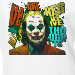 Joker Negative Thoughts Quote Comic Villain Movie Fan Ladies T Shirt 36610847