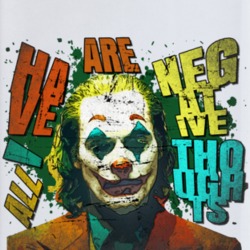 Joker Negative Thoughts Quote Comic Villain Movie Fan Phone Case 36610849