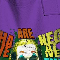 Joker Negative Thoughts Quote Villain Movie Fan Totebag 36641052