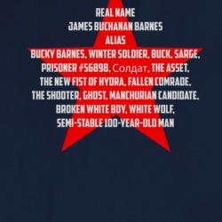 Winter Soldier Bucky Alias Fan T Shirt 37037778