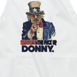 Shut The F Up Donny Funny Big Lebowski Donald Trump Parody Usa Uncle Sam Apron 37100907
