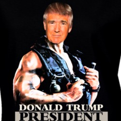 Donald Trump President Usa Republican Vote Commando Parody Ladies T Shirt 37110507
