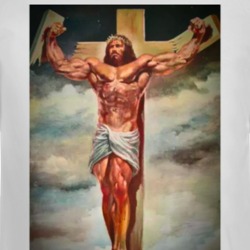 Jesus Lifts Bodybuilder God Gym Parody Long Sleeve 37112164