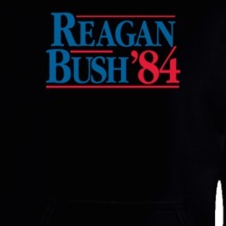 Reagan Bush 84 Usa President Vote Election Sign Hoodie 37112574