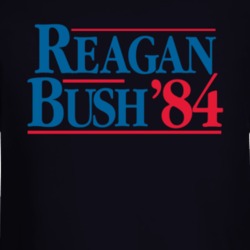 Reagan Bush 84 Usa President Vote Election Sign Long Sleeve 37112576