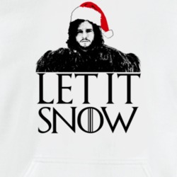 Let It Snow Jon Funny Parody Got Fan Christmas White Hoodie 37120475