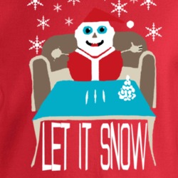 Let It Snow Christmas Parody Crewneck Sweatshirt 37146006