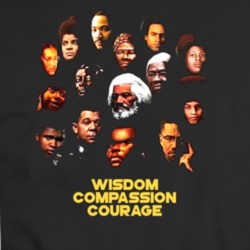 Black Heroes Icons Wisdom Compassion Courage T Shirt 37146060