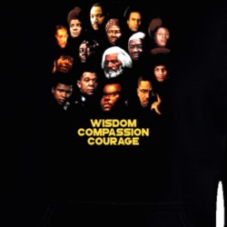 Black Heroes Icons Wisdom Compassion Courage Hoodie 37146062