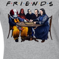 Stephen King Friends Funny Horror Fan Parody Ladies T Shirt 37146682