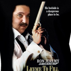 Ron Jeremy Licence Fo Fill Funny Parody Ladies T Shirt 37147680