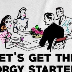 Lets Get This Orgy Started Funny Vintage Parody T Shirt 37148182