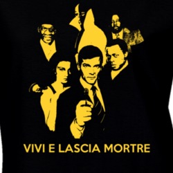 Live And Let Die James Bond Italian Movie Poster Fan Ladies T Shirt 37153140