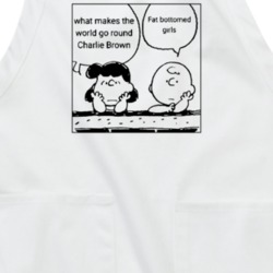 Peanuts Charlie Brown Parody Funny Cartoon Apron 37153154