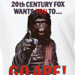 Planet Of The Apes 70s Movie Go Ape Promo Trending Fan Parody Ladies T Shirt 37153370