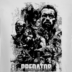 Predator Arnold Schwarzenegger Movie Action Fan White Long Sleeve 37154480