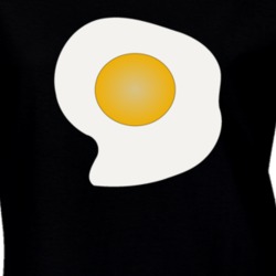 Egg Food Breakfast Funny Parody Foodie Ladies T Shirt 37154505