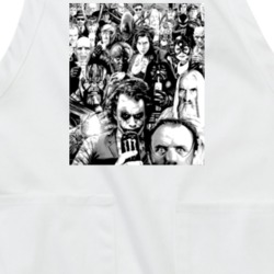 Super Heroes Villains Funny Parody Fan Apron 37159856