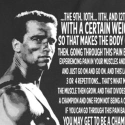 Arnold Schwarzenegger Muscle Grow Quote Bodybuilding Legend Fan T Shirt 37160744