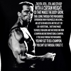 Arnold Schwarzenegger Muscle Grow Quote Bodybuilding Legend Fan Ladies T Shirt 37160745