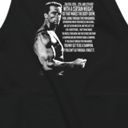 Arnold Schwarzenegger Muscle Grow Quote Bodybuilding Legend Fan Apron 37160747