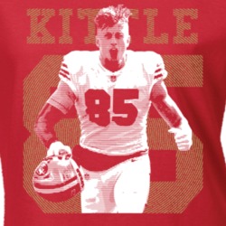 George Kittle San Fran Football Star Fan Ladies T Shirt 37162282