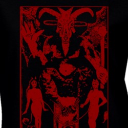 Devil Tarot Card 666 Satan Lucifer Cult Ladies T Shirt 37163817