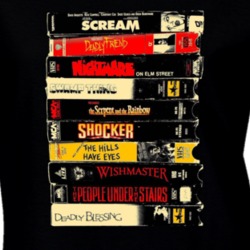 Vhs Horror Movie Retro Vcr Old School Ladies T Shirt 37165195