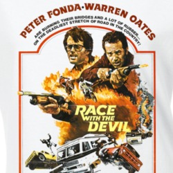 Race With The Devil Movie Peter Fonda Fan Poster Ladies T Shirt 37172619
