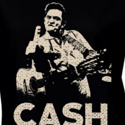 Johnny Cash Finger Country Music Fan Ladies T Shirt 37174474