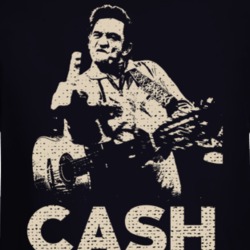 Johnny Cash Finger Country Music Fan Long Sleeve 37174477