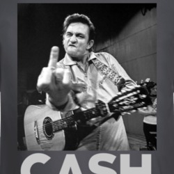 Johnny Cash Finger Country Music Legend Fan Long Sleeve 37174480