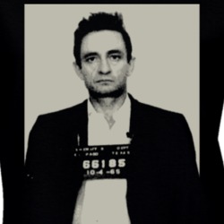 Johnny Cash Mugshot Country Music Legend Ladies T Shirt 37174486