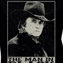 The Man In Black Johnny Cash Country Music Legend Ladies T Shirt 37174494