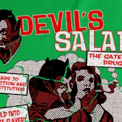 Weed Devil's Salad Funny Parody Marijuana Cannabis T Shirt 37178612