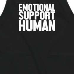 Emotional Support Human Funny Dog Parody Apron 37444532
