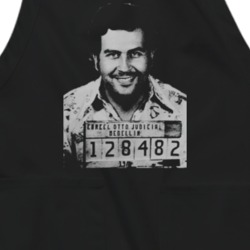 Pablo Escobar Columbian Legend Mugshot Apron 37450504
