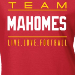 Team Mahomes Kansas City Football Ladies T Shirt 37451298
