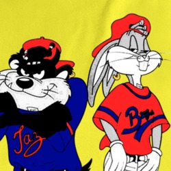 Hip Hop Looney Tunes Bugs Taz 90s Fan T Shirt 37455396