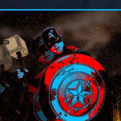 Worthy Captain America Mjolnir Hammer Fan T Shirt 37456318