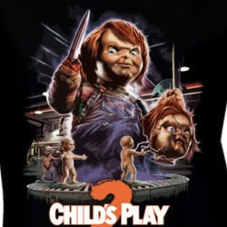 Child's Play 2 Chucky Horror Movie Ladies T Shirt 37457621