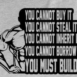 You Must Build It Muscle Bodybuilder Power Lifter Gym T Shirt 37461529