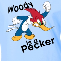 Woody Is A Pecker Funny Ladies T Shirt 37573276