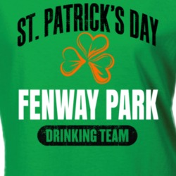 Fenway Park Drinking Team Boston St Patrick's Day Ladies T Shirt 37578160