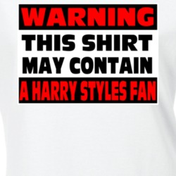 Harry Styles Fan Warning Funny Ladies T Shirt 37578213