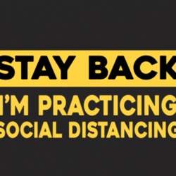 Stay Back Social Distancing Coronavirus Covid-19 Baby One Piece 37584932